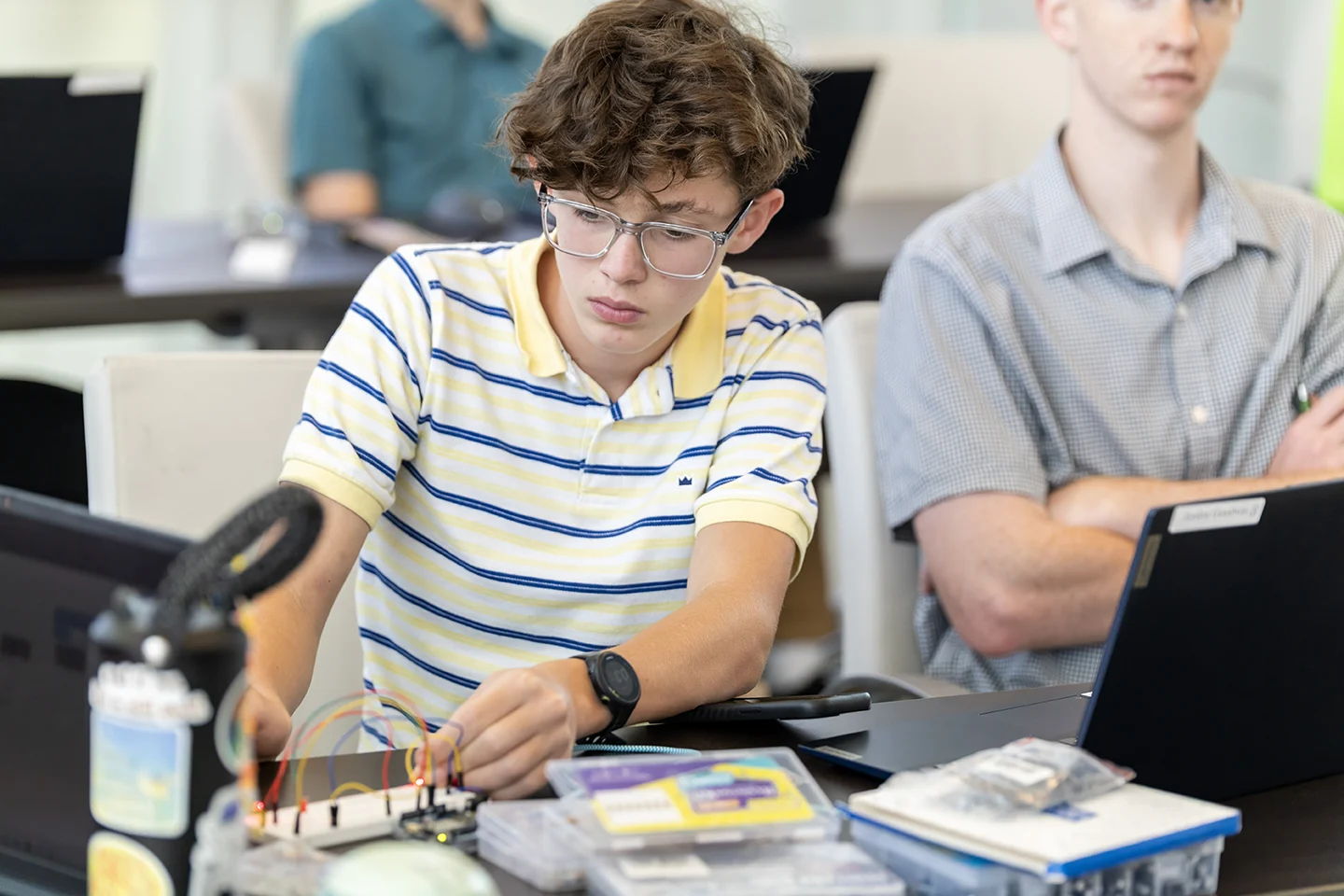 One Appalachian STEM Academy Bridge research group worked on a project involving sensors used for detection.