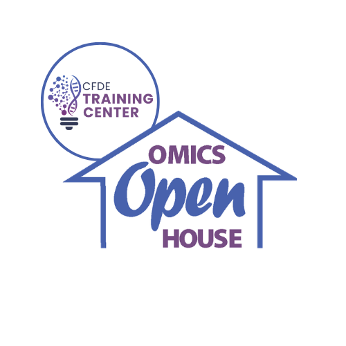 graphic of a house representing the cfde omics open house on September 2, 2026