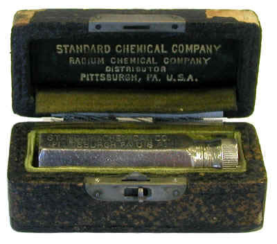 Containers for Radium Needles and Tubes