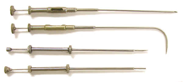 Radon Seed Implanters (ca. 1940s to 1950s)