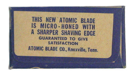 Atomic Razor Blades Box (back)