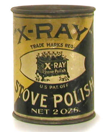 X-Ray Brand Stove Polish Can