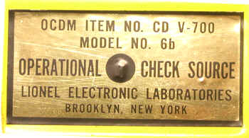 Lionel Electronic Laboratories Model 6b (DU)