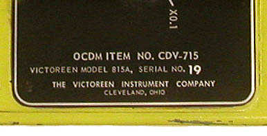Victoreen CD V-715 Model 815A