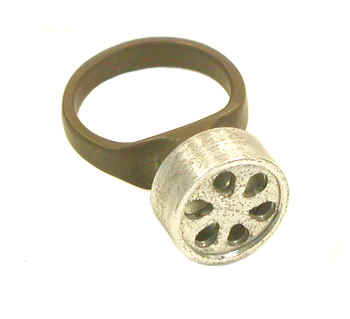 Brass aluminum ring badge