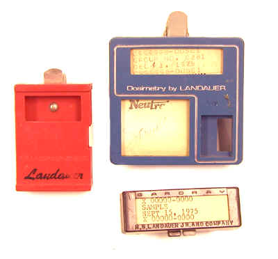 Landauer film dosimeter