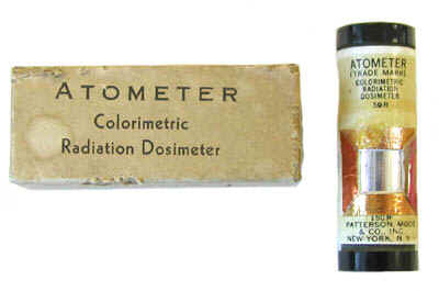 "Atometer" Colorimetric Dosimeter