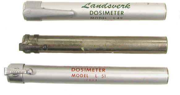 Landsverk Pocket Dosimeters, Models L-49, L-50, L-51, L-53