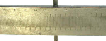 Galvanometer scale