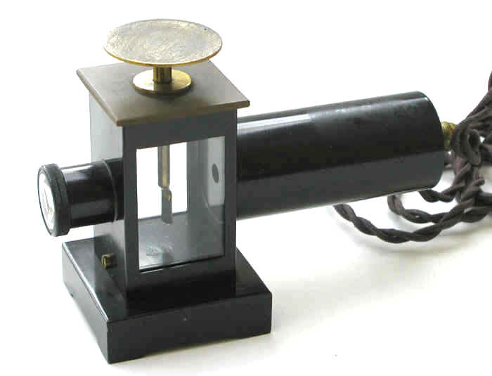 Projection electroscope