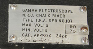 Mann electroscope label