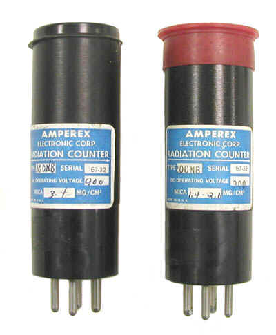 Amperex Models 100NB and 200NB End Window GM Tubes