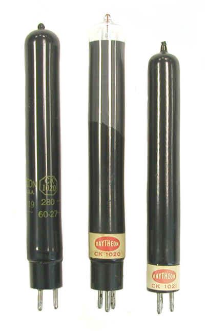 Raytheon 1020 1021 GM Tubes