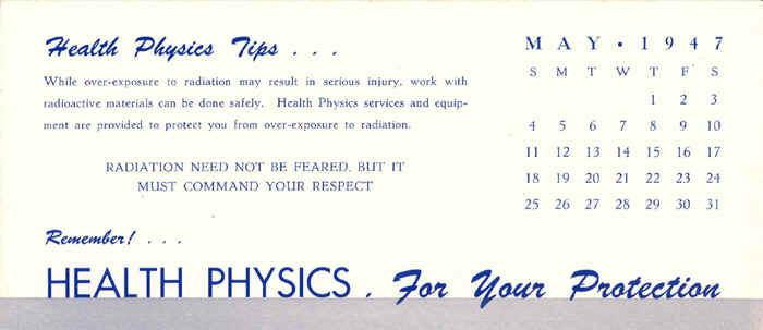 Health Physics Ink Blotters