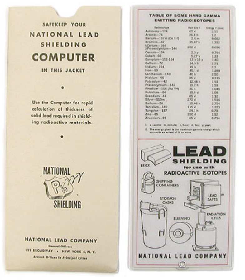 National Lead Shielding Computer (1960s)