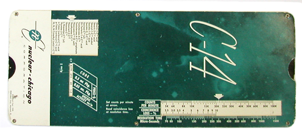 Nuclear Chicago C-14 Slide Rule (1960s)