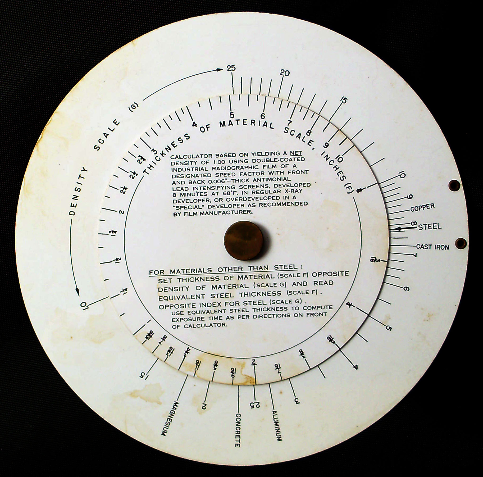 Radium Exposure Calculator (late 1940s, 1950s)