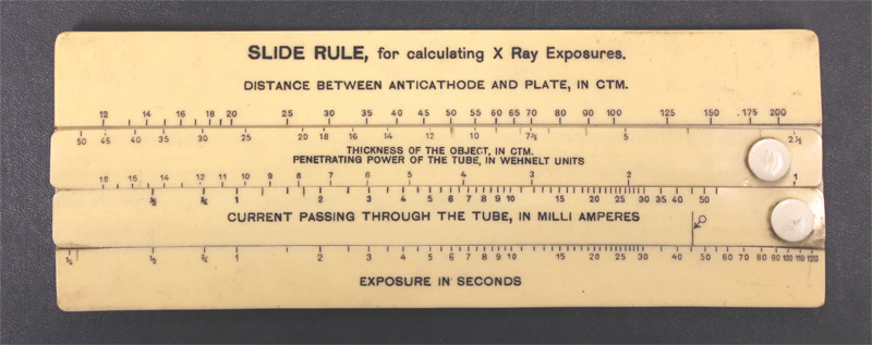 Schall & Son X-Ray Exposure Rule (ca. 1912)