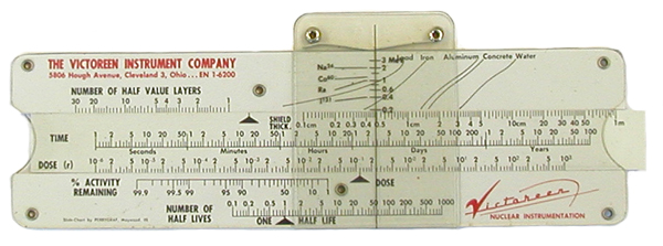 Victoreen Health Physics Slide Rule