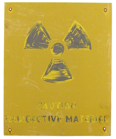 Caution sign from Trinity Test