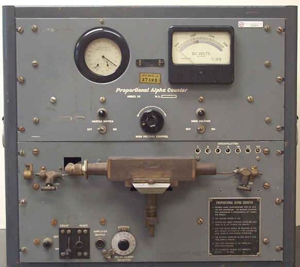 First Generation Gas Flow Alpha Counter