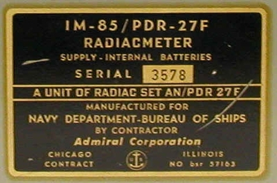 AN/PDR-27  GM Survey Meter 
