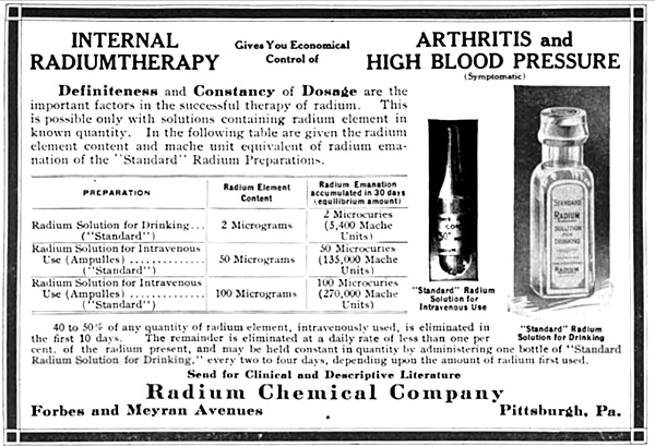 radium effects onhealth