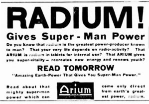 cure for radium poisoning