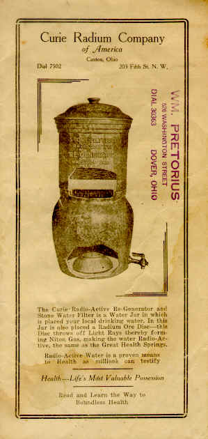 Curie Re-Generator Jar (ca. 1925-1930)