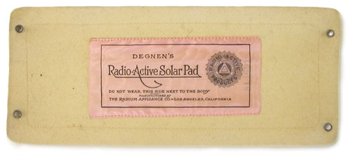 Degnen's Standard Radio-Active Solar Pad (1915-1930)