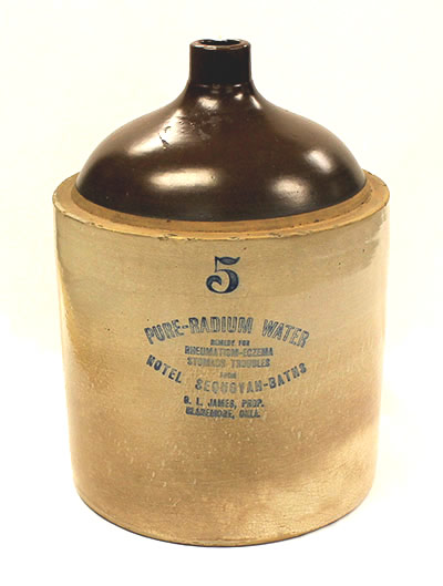 Radium Water Jars from Claremore, Oklahoma (ca. 1920s)