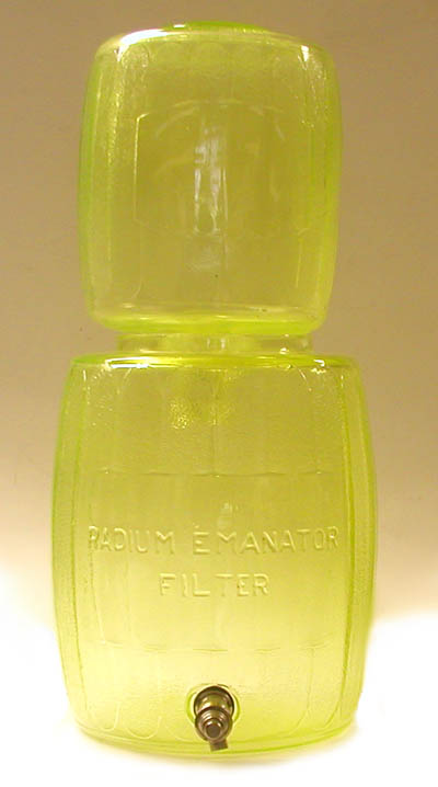 Radium Emanator Filter Jar