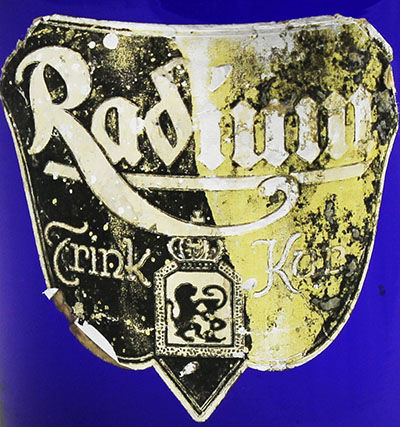 Radium Trink Kur Bottle (ca. 1920)