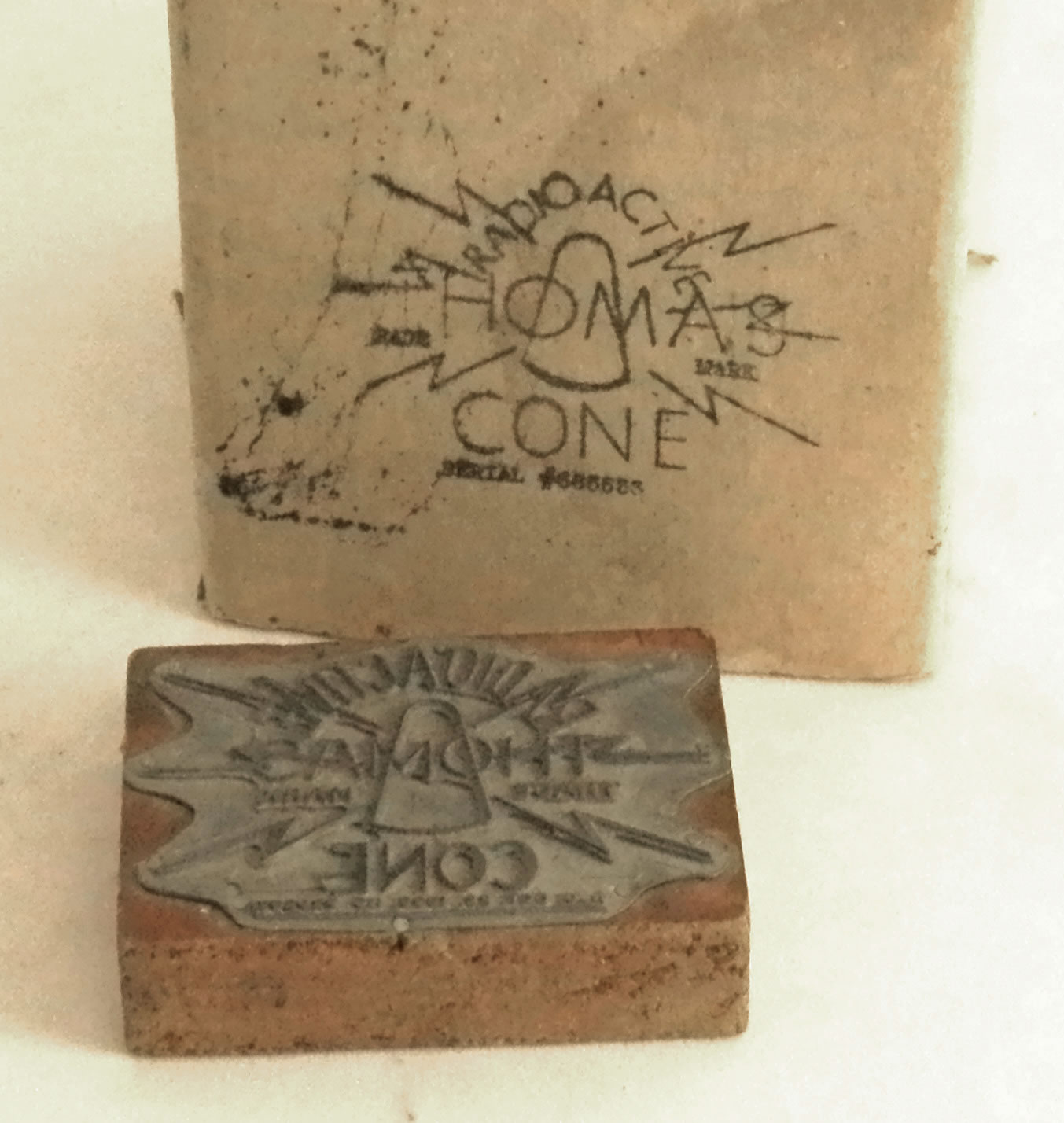 Mold and Stamps for the Thomas Radioactive Cone (ca. 1935-1955)