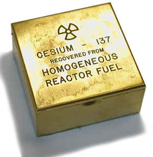 Cesium-137 Recovered from Homogeneous Reactor Fuel