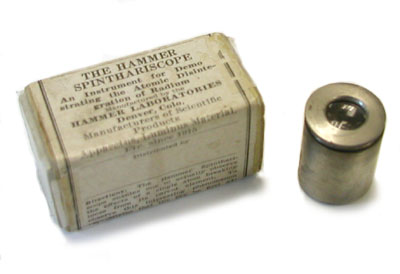 The Hammer Spinthariscope (ca. 1940s)