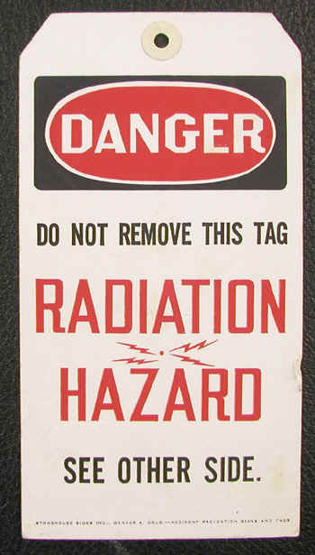 Radiation Warning Sign - Pre-Trefoil
