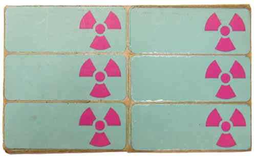 Radiation Warning Stickers
