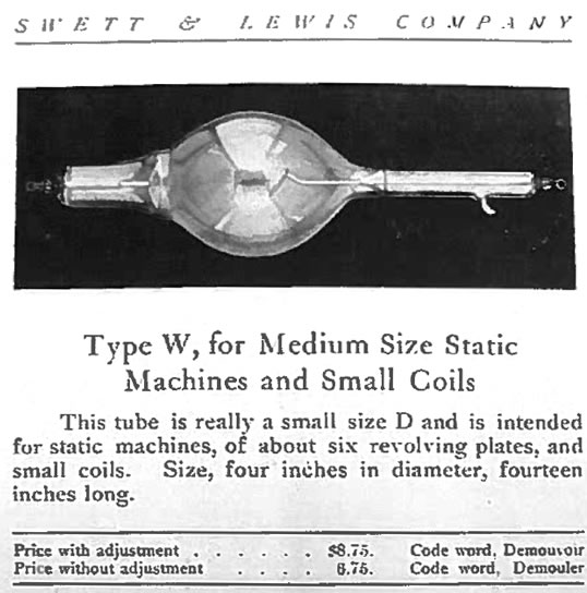 Swett & Lewis Type W Tube (1900-1905)