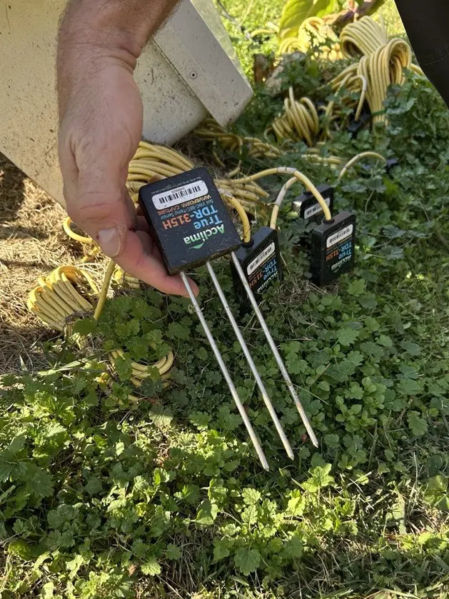 ATDD’s soil temperature probe pulls data from below the surface.