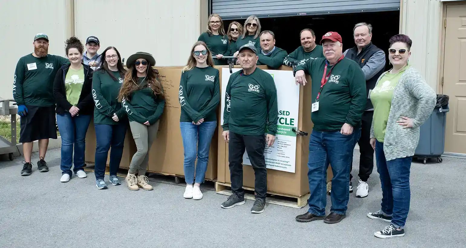 ORAU employees collect nearly five tons of recyclables during the annual Earth Day event