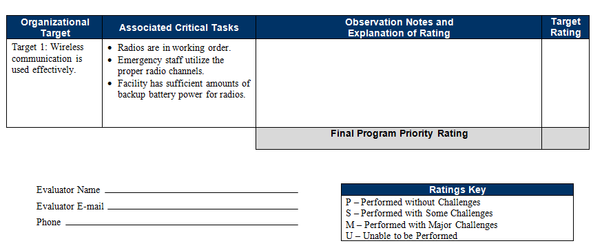 Use system-generated exercise evaluation guides (EEGs)