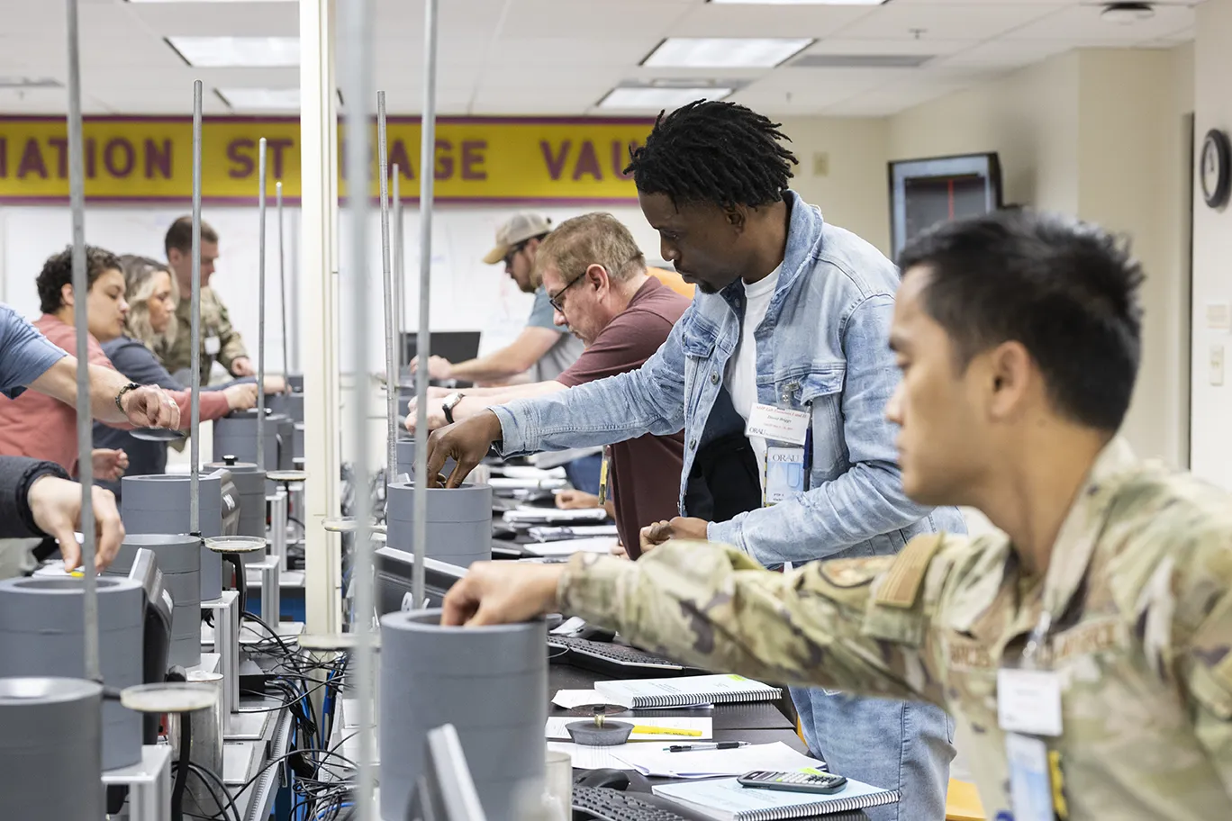 Students participate in a radiation sciences training course