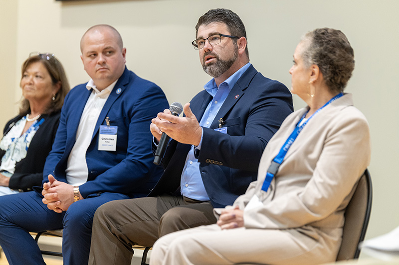 Panel of speakers at the Pathway to Trades Summit